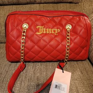 Tomato Red Juicy Couture Quilted Purse